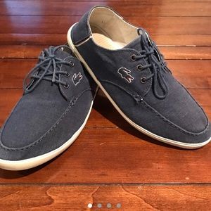 LACOSTE CANVAS SHOES. M 9 / W 10.5.